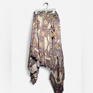 Angie Brown Tan Asymmetrical Maxi Skirt